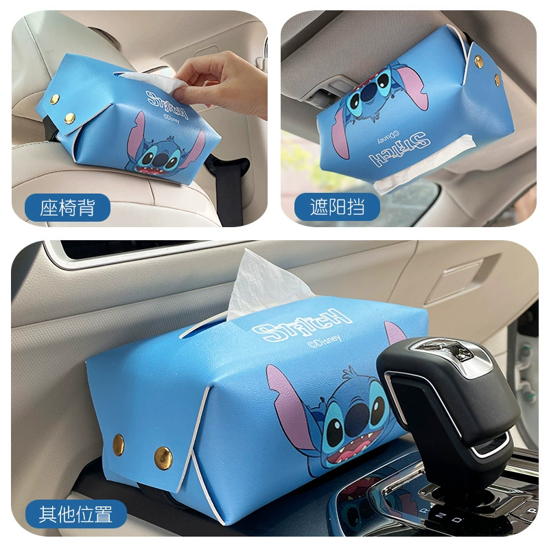 迪士尼 Stilt car tissue box hanging seat drawing box car interior sun visor paper drawing box