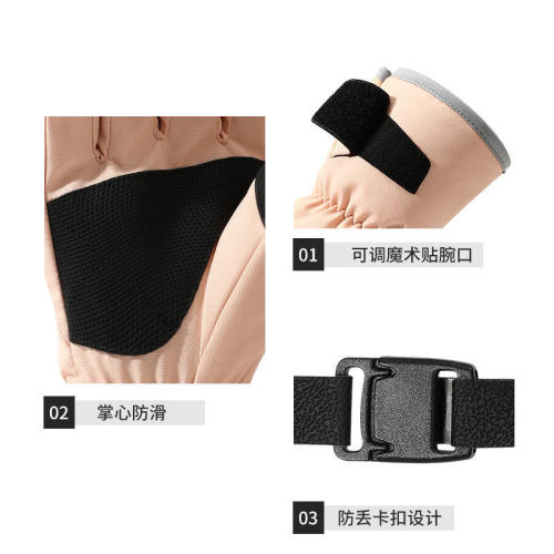 MEETSUNNY couple new ski gloves women's gloves men's winter warm plus velvet couple touch screen windproof