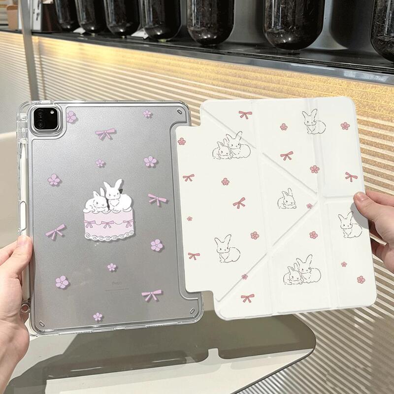 Creamy Rabbit Cake iPad A16 Tablet 11/10Th Generation Mini Protective Case Pro 11inch Air8/7 Protective Cover 5 Creamy Rabbit Cake iPad A16 Tablet 11/10Th Generation Mini Protective Case Pro 11inch Air8/7 Protective Cover 5
