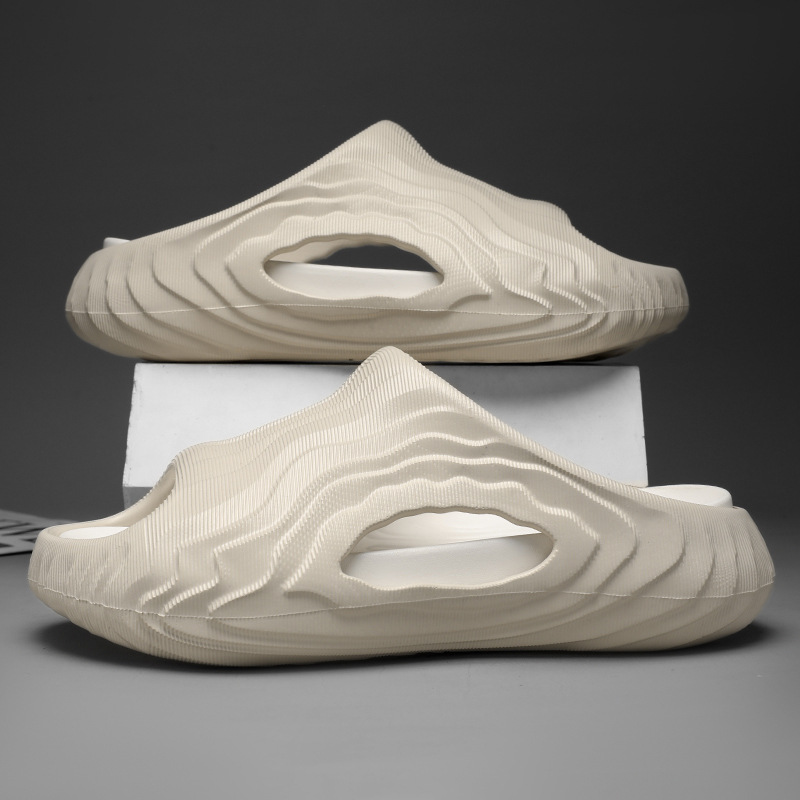 Zapatillas verano para hombre nuevo estilo casual tendencia sandalias a juego de color fondo grueso antideslizante resistente al desgaste playa EVA chanclas