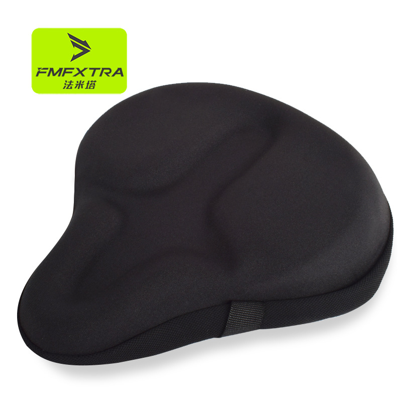 Bicycle Seat Cushion Cover, Sports Spinning Seat Cushion Cover, Silicone Filled Enlarged and Thickeneded Battery Car Seat Cushion Cover