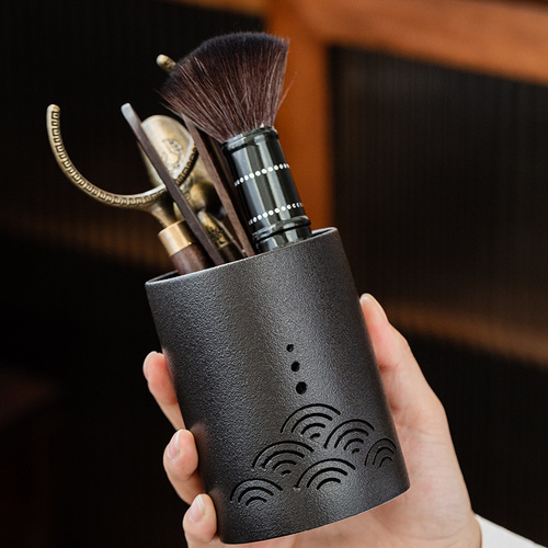 Black sandalwood tea ceremony six gentlemen set Kung Fu tea set accessories 6 gentleman set tea making tools tea clip needle tea spoon