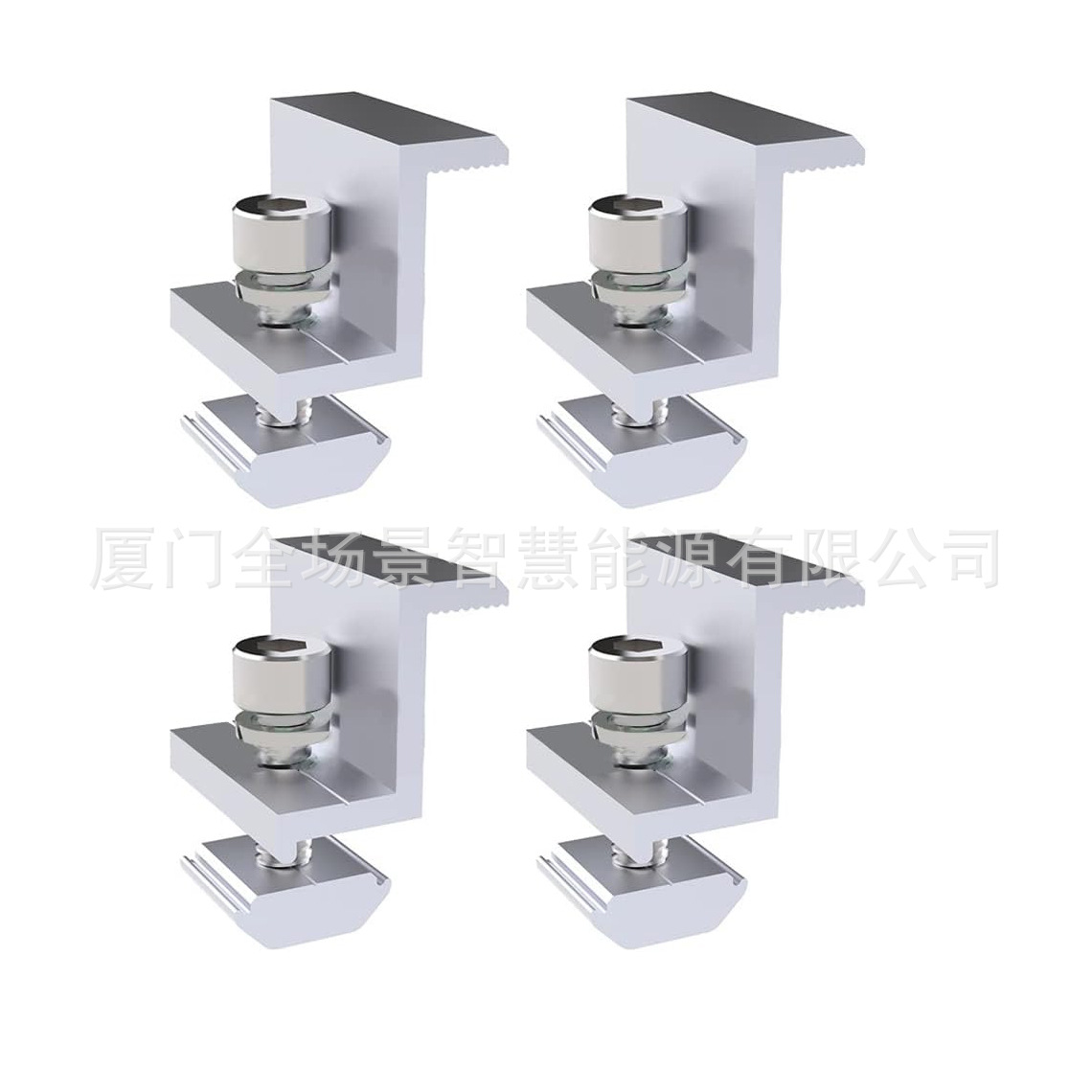 太阳能光伏支架25-45侧压块组件端夹铝合金边压亚马逊套装跨境热