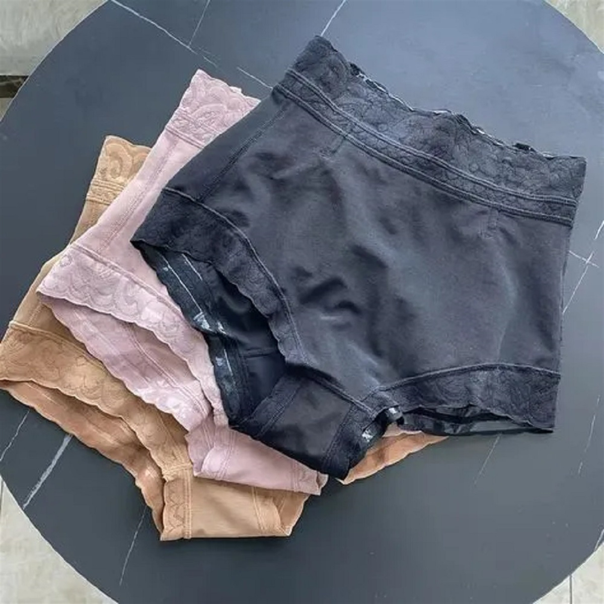 跨境塑身衣Butt Shaper Panties上下蕾絲高腰提臀褲緊身三角內褲