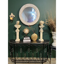 欧美式复古氧化镁雕塑罗马柱人像摆件酒吧餐厅橱窗树脂艺术品装饰