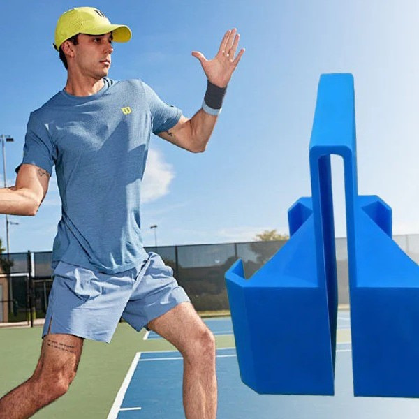 New 3D-printed tennis net phone holder, dual-camera sports camera mount, for recording tennis training