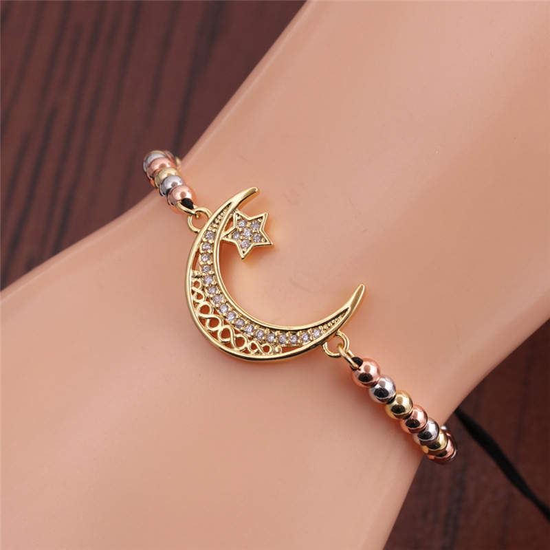 Bracelet Ajustable Fashion Moon Star Zircon display picture 5