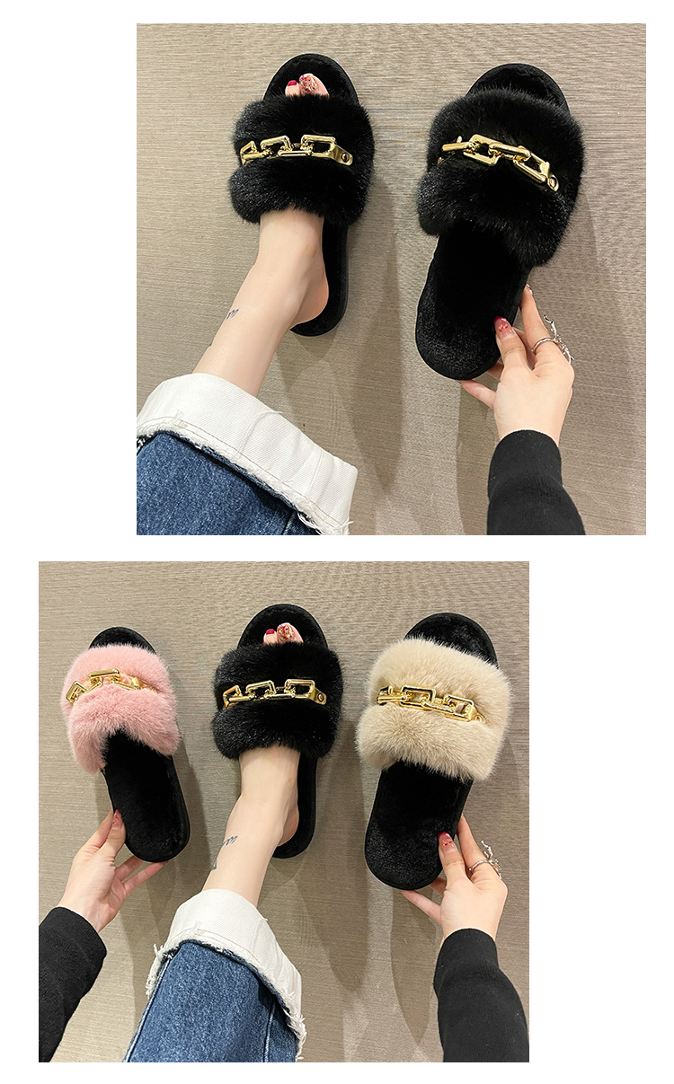 Women's Velvet Plush Adjustable Closed-Toe Summer Spring Bedroom Indoor Warm Machine Washable House Shoes_voghion.com