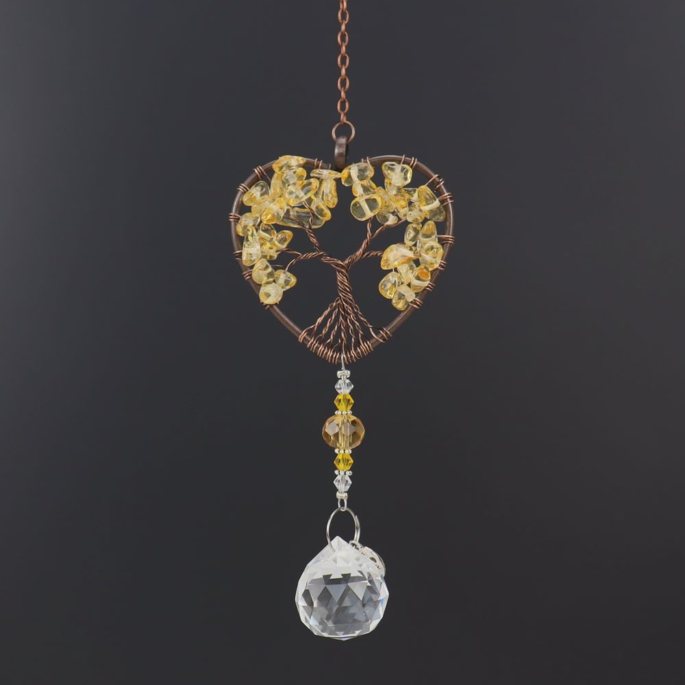 1 Piece Quantity Daily Occasion Natural Crushed Stone Love Crystal Decoration Pendant Gift