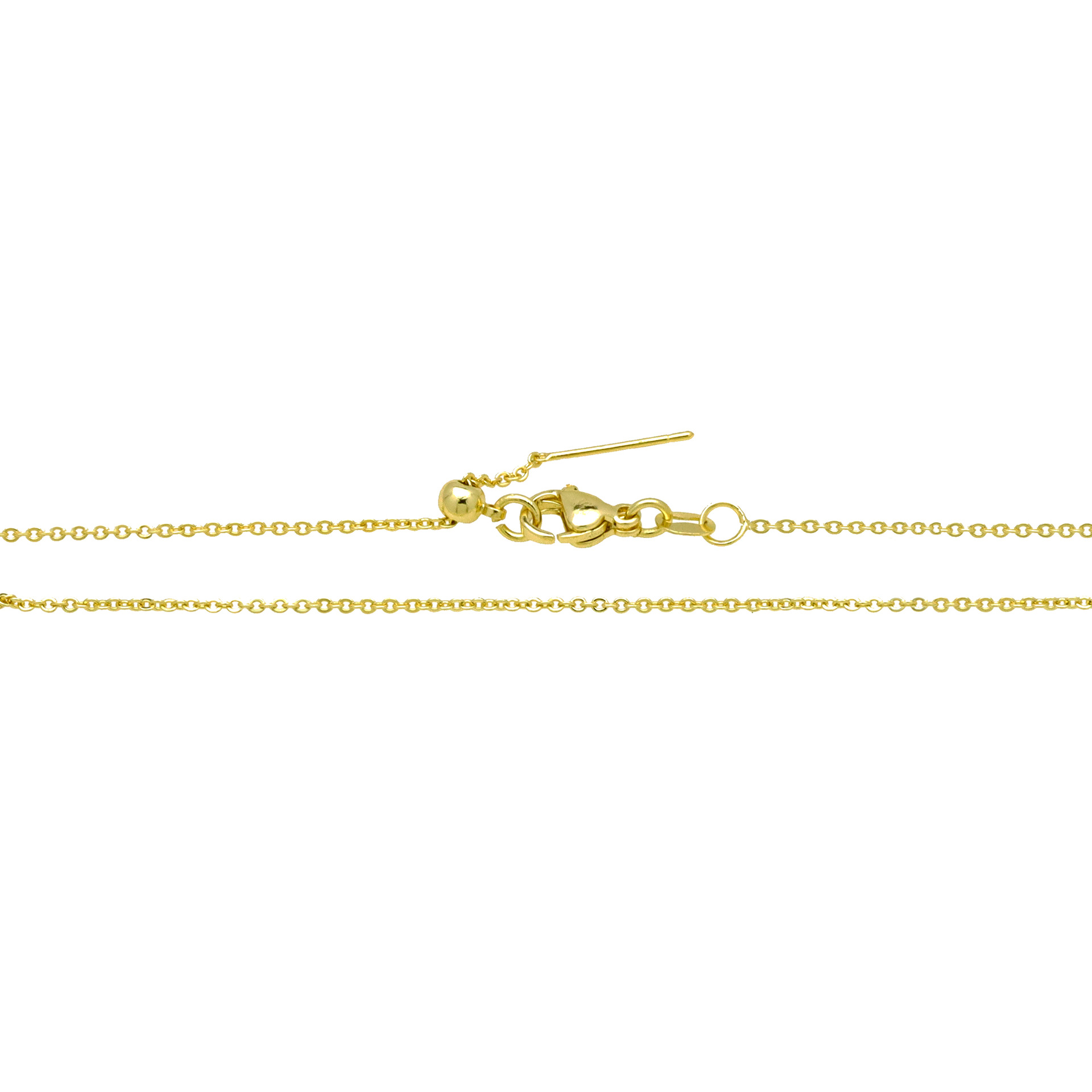 6g Weight 18K Gold Plated Plating Material Necklace Classification Copper Chain Material cable chain, box chain Chain Type 1 Piece Quantity Daily Occasion Copper Material Solid Color Pattern Women's Gender Simple Style, IG Style Style Copper 18K Gold Plated Solid Color Necklace 14