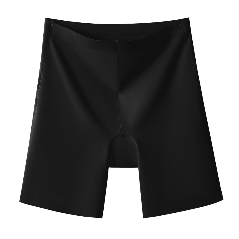 Pantalones de seguridad antideslumbrantes para mujer nueva ropa interior sin costuras de seda de hielo dos en uno calzoncillos bóxer de abdomen pantalones de seguridad para mujer de verano