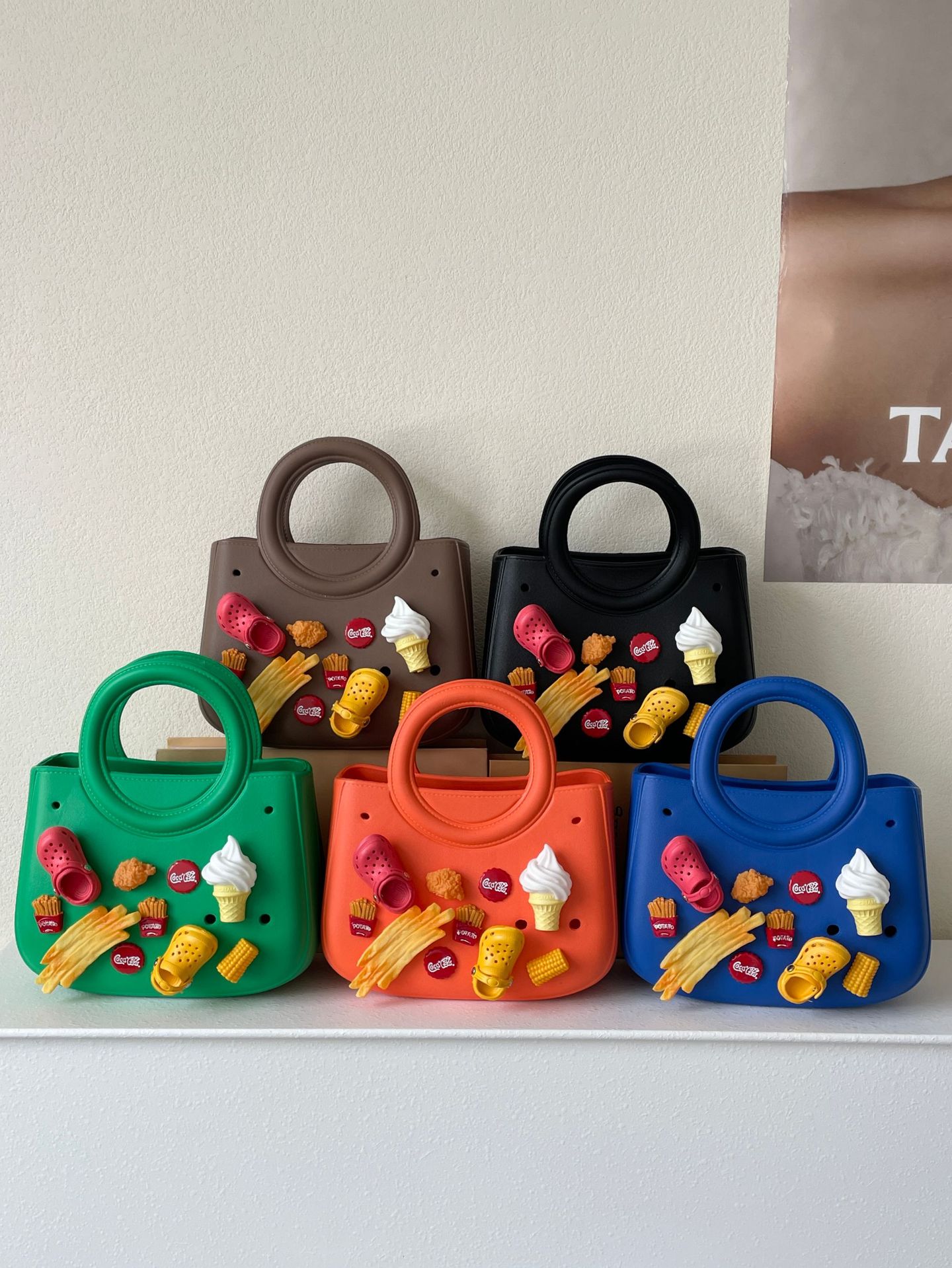 Solid color waterproof bag