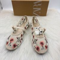 Spain Winter New Flat Women's Shoes Embroidered Mesh Flat Ballet Shoes Fashion Shallow Mouth Single Shoes for Women