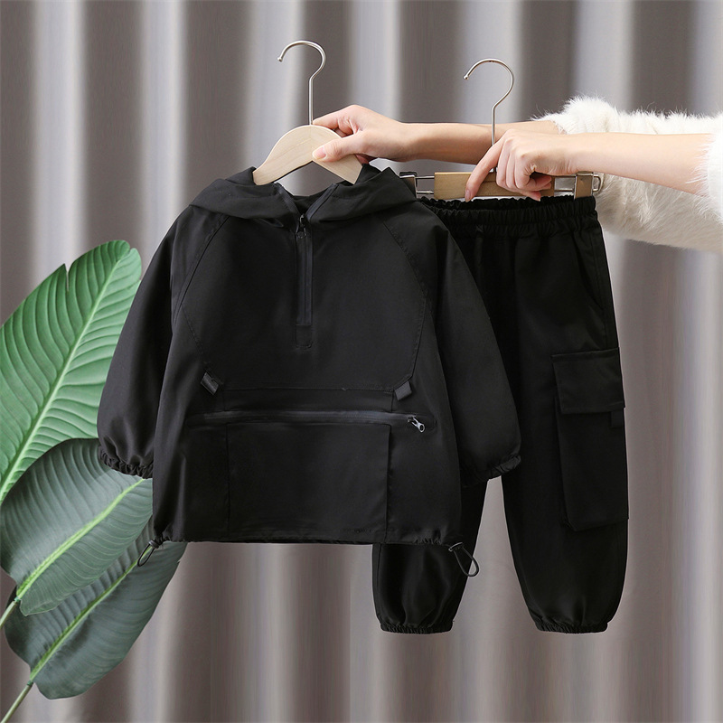 7089 Chaqueta de primavera para niños, estilo occidental, gabardina coreana con capucha, primavera y otoño, nueva chaqueta de todo fósforo, primavera