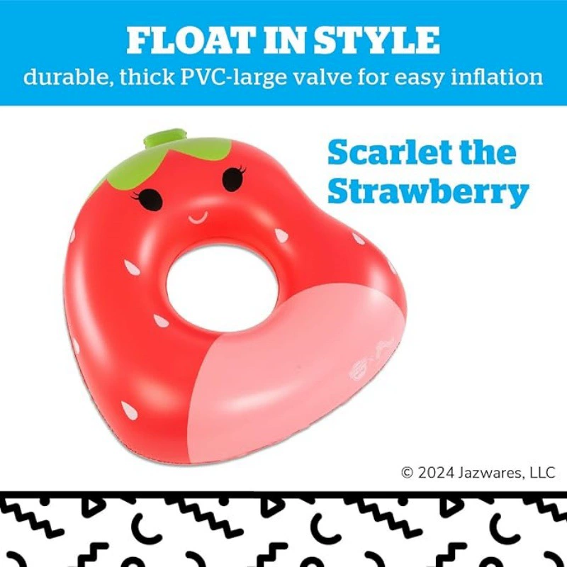 Большой надувной круг для плавания из ПВХ в форме клубники и ананаса, для вечеринок у бассейна, озера или пляжа