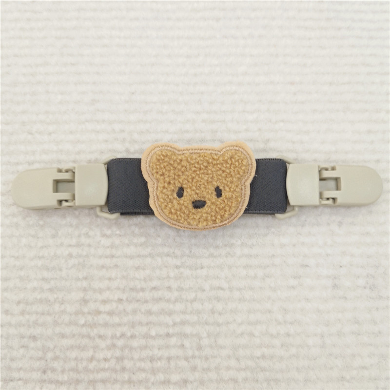 INS estilo coreano clip de suspensión oso pantalones de tirantes para niños clip anti-caída clip de la correa del hombro soporte de la falda de la suspensión antideslizante artefacto de hombro