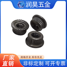 M4圆法兰螺母法兰帽竖花纹法兰螺母家具用螺母