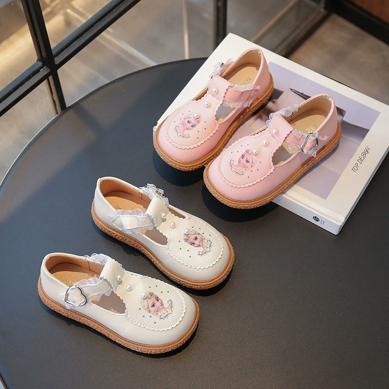 2025 весна и осень новая девушка мягкая подошва кроссовки принцессы нескользящие бобовые ботинки детское обучение кроссовки Lorita обувь для девочек