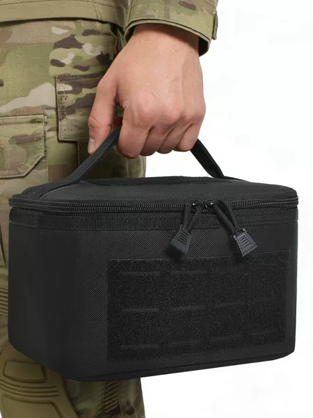Outdoor Tactical Bullet Storage Molle Accessory Bag for Mountaineering and Camping, Portable Toiletry and Makeup Bag, Waterproof Camouflage