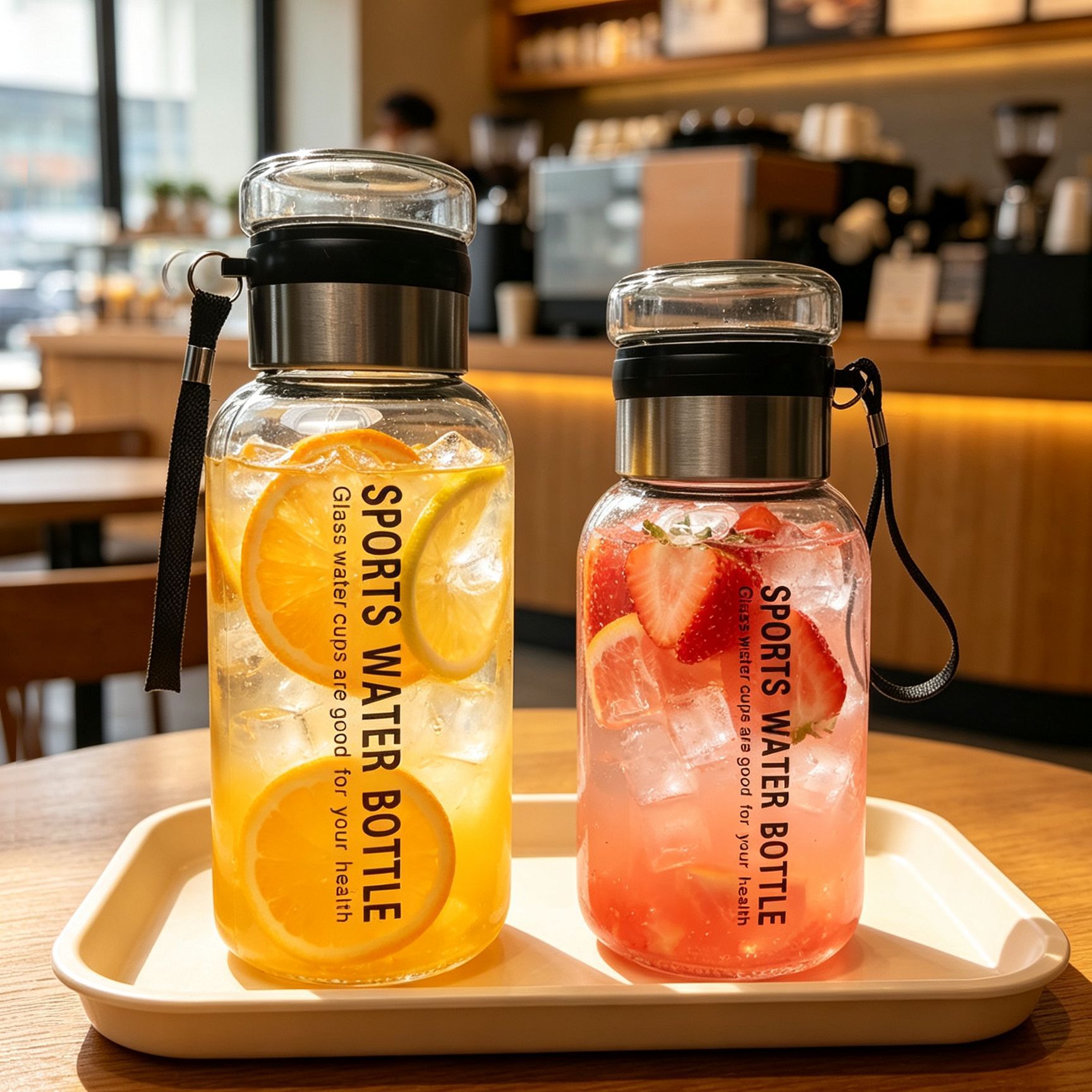 ネットで人気のトンタンカップ、大容量ガラス製茶水分離カップ、家庭用持ち運び可能なポータブルティーカップ