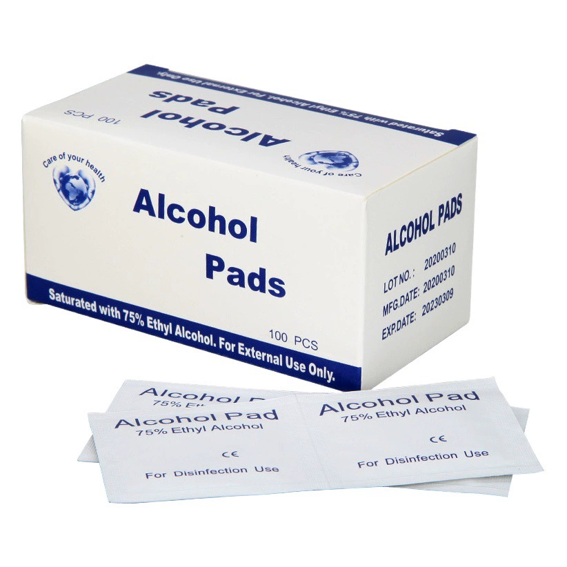 Одноразовая дезинфекционная спиртовая хлопчатобумажная простыня производители посуды для мобильных телефонов стерилизация первой помощи дезинфекционные хлопковые салфетки оптом в больших количествах