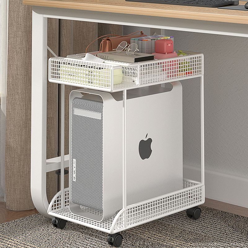 Computer Host Bracket, Movable Host Case, Router Storage Rack, Home Office Under-Desk Desktop Storage Rack