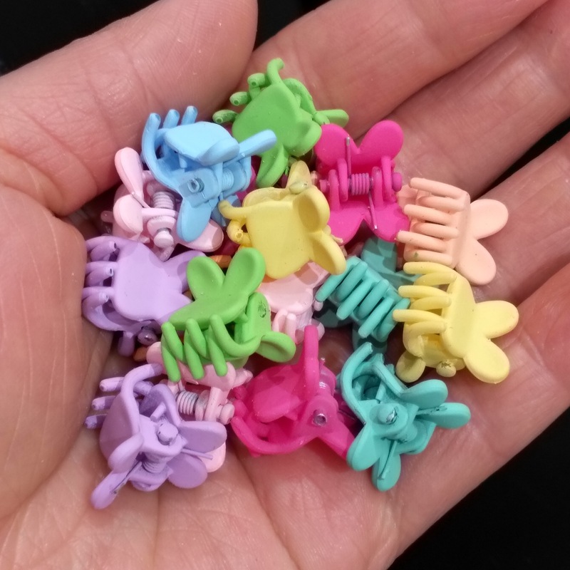 1.5cm 반투명 불량 토끼 컬러 혼합 머리