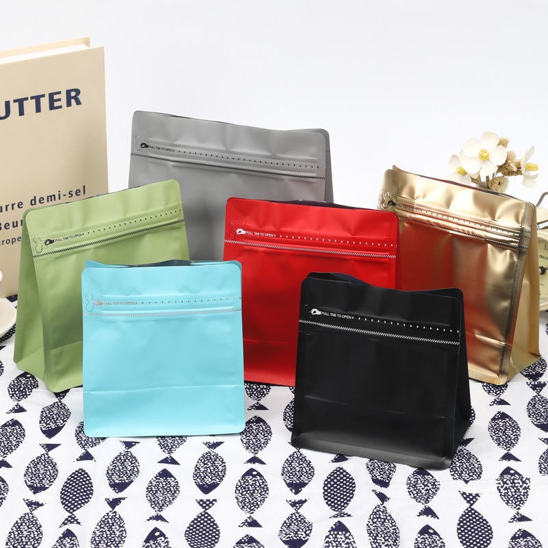 Tea Packaging Bag, Coffee Bag, Roasted Black Tea, Green Tea, Fuding White Tea, Aluminum Foil Seal, Eight-Sided Seal, Stand-Up Bag in Stock