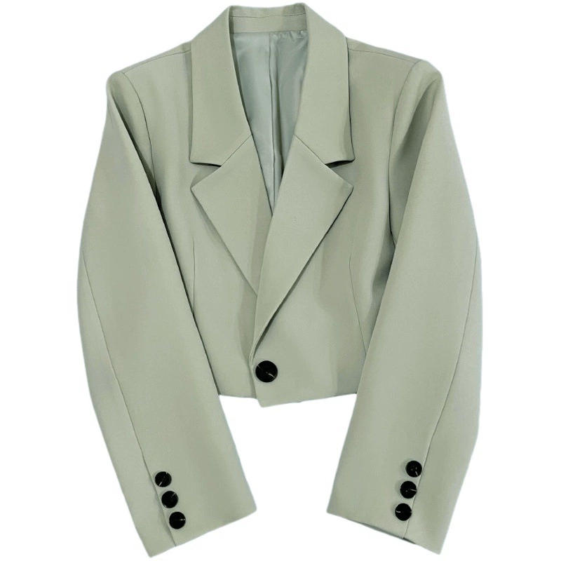 Короткий пиджак для женщин 2024 Весна и осень Новый маленький высококачественный дизайн Универсальный трансграничный пиджак