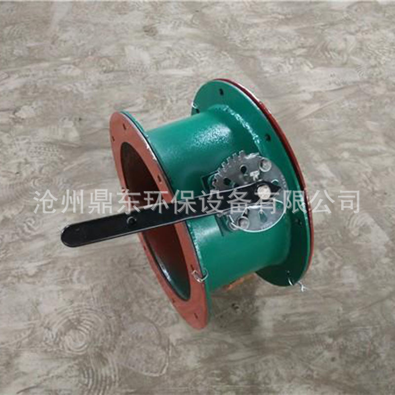 手动风门 圆形鸭嘴阀 不锈钢材质矩形通风蝶阀 除尘配件过烟气