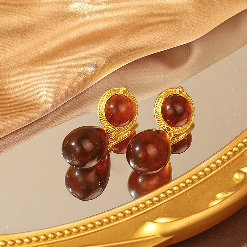 Palacio medieval estilo retro gota de moda aretes de aretes