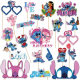 Birthday Party Stitch Vase Sign Stitch Photo Props Stitch Cake Decoration Card Card