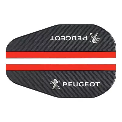 Universal Thickened Carbon Fiber | Rearview mirror rainproof sticker - 55165a-pair-of-rain-eyebrows-peugeot