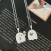 Cartoon ghost necklace suitable for men and women for beloved, universal cute pendant, wholesale