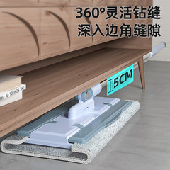 平板拖把家用木板瓷磚懶人拖把夾布式吸水除塵拖把拖地神器批發