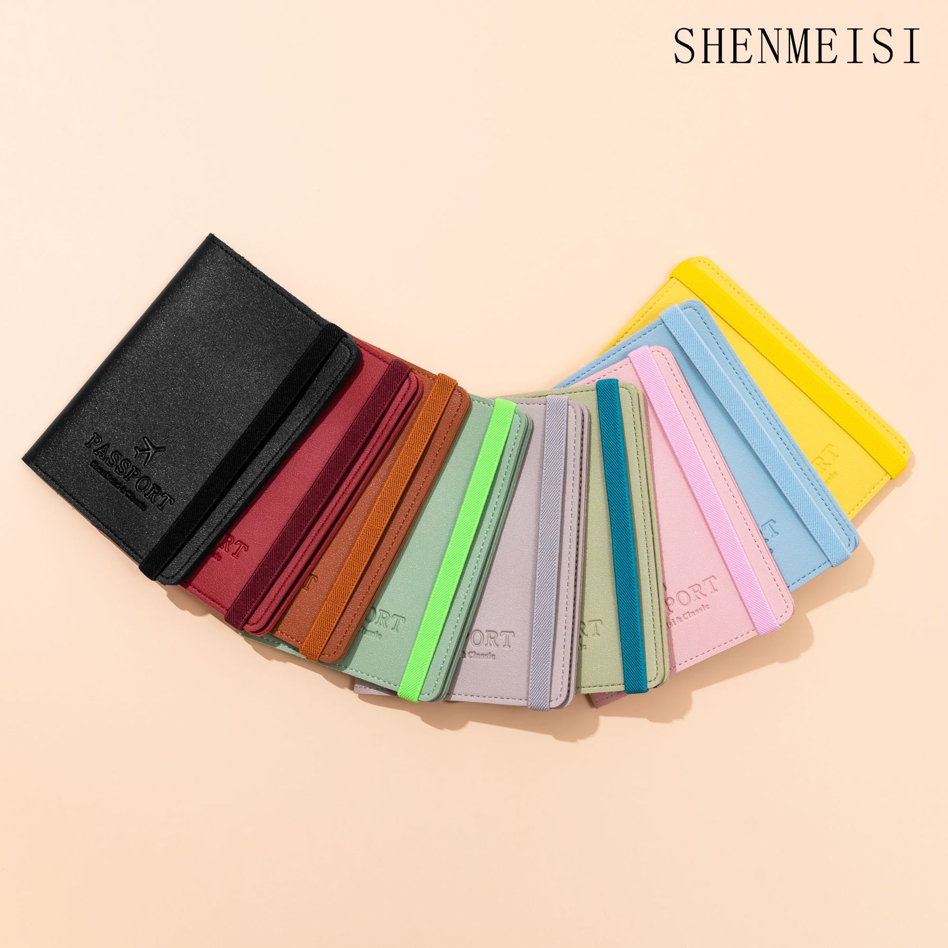 Spot cross-border hot sale pu cuero pasaporte bolsas multifuncionales pasaporte bolsas pasaporte bolsas de pasaporte bolsas de pasaporte