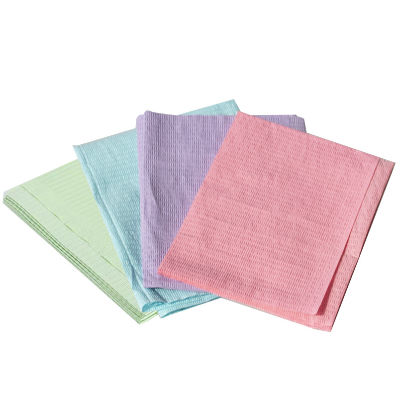 Dental oral desechable toalla bufanda toalla babero no encaje protector impermeable bufanda Toalla de saliva