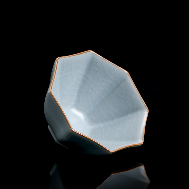 Чайный сервиз Ru Kiln Fortune Cup, небесно-голубой, для чая Кунг-фу, большая мастер-чашка, с кракелюрной глазурью, подлежит выдержке.