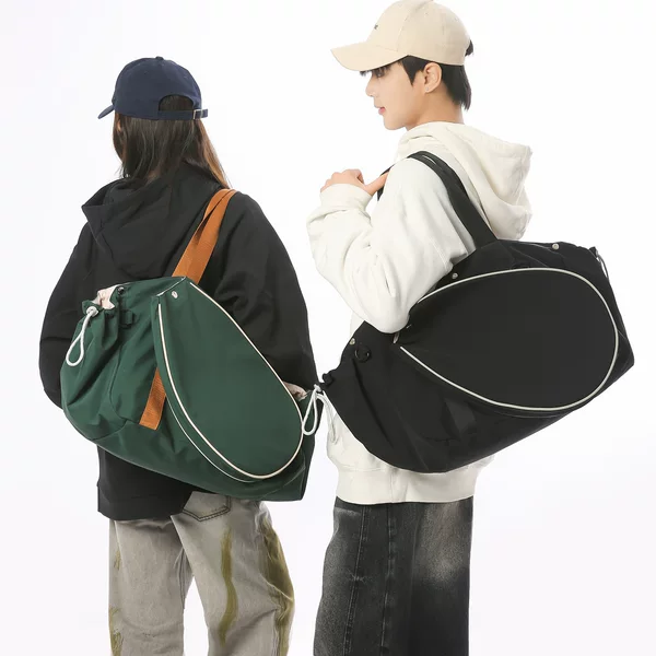 Trendy Tennis Bag, Large-Capacity Sports and Fitness Bag, Multi-Pocket Storage Bag, Unisex Commuter Bag, Simple Tote Bag