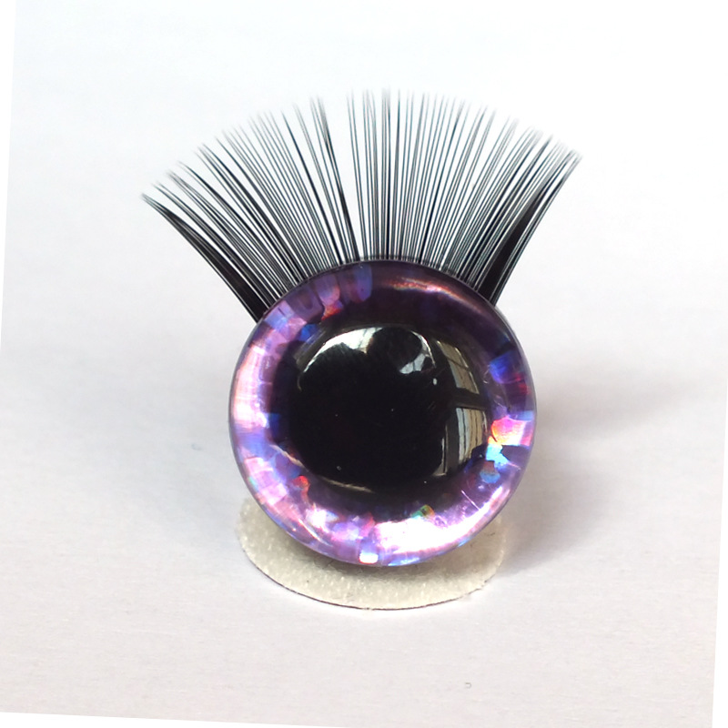 Pestañas ojos peces escalas flash accesorios de juguete seguridad Comercio Exterior ojos animales juguetes de peluche con pestañas