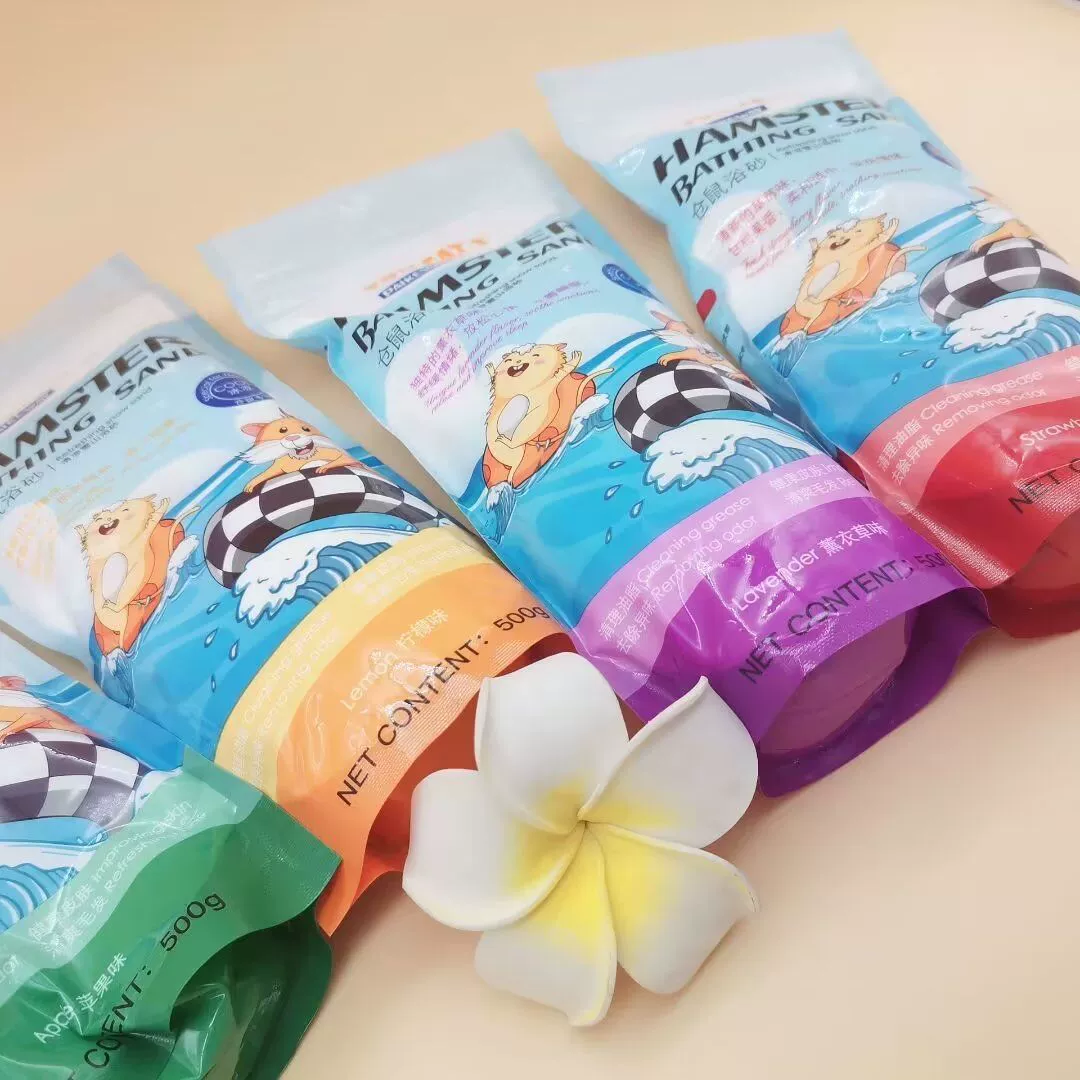 Производители оптом хомяк Ванна песок очистка тела по запаху 500 г Клубника Лимон Лаванда яблоко аромат