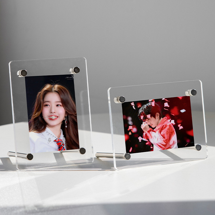 Acrylic Mini Transparent Photo Frame High Sense Instagram Photo Frame Ornaments Aidou Small Card Display Table