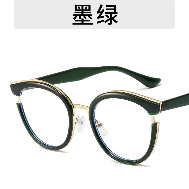 2023 gafas lisas TR90 anti-azul claro europeo y americano transfronterizo retro gafas marco Street shooting ins moda gafas marco