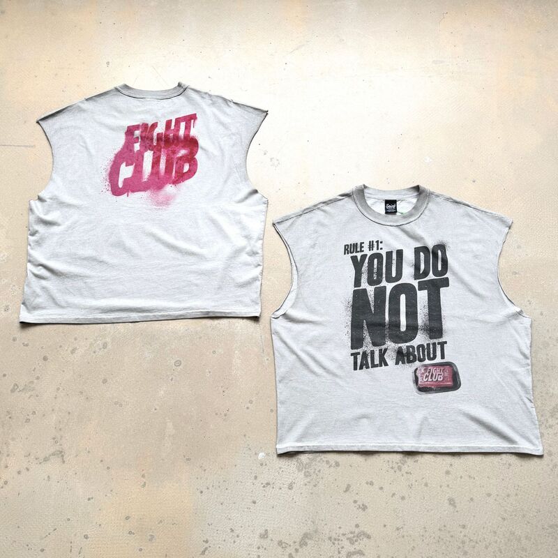 2026 Spring/Summer New S.M Fight Club Pullover Casual Vest Unisex One Piece Wholesale Dropshipping