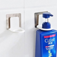 No punching shower gel rack wall hanging bathroom shampoo toilet traceless sticker rack hanging hand sanitizer hook