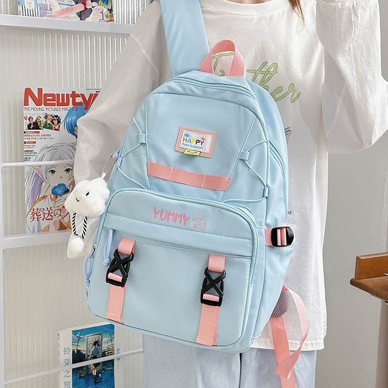 Mochila escolar de gran capacidad para mujer, estudiante de secundaria de todo fósforo, mochila para estudiantes universitarios, mochila escolar para estudiantes de marca de moda simple de Mori