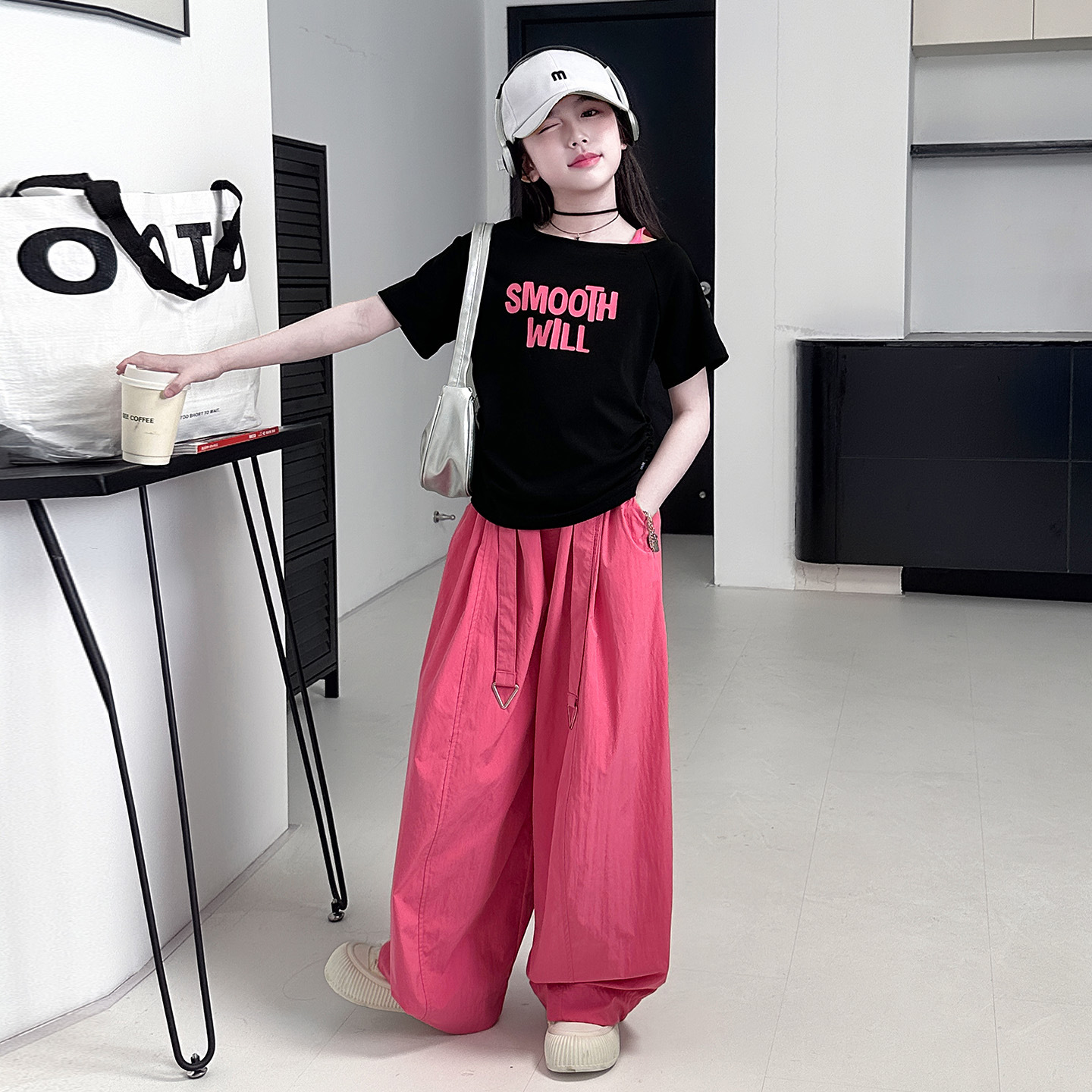 女童夏装套装2026新款4-16岁中大童休闲运动洋气潮流小女孩两件套