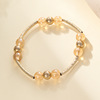 Fashionable beads, elastic bracelet, retro bullet, jewelry, Korean style, simple and elegant design