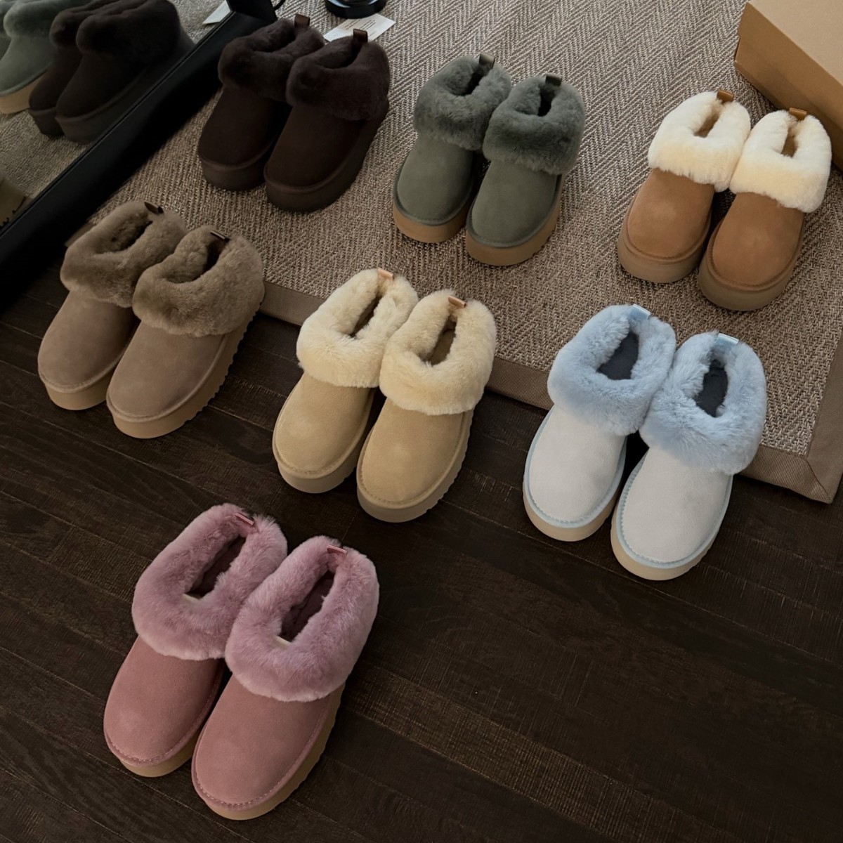 New Style Sangpo Snow Boots, Tazile Thick-Soled Height-Increasing Boots, Integrated Leather and Fur, Warm, Fashionable, Versatile, Wholesale and Export
