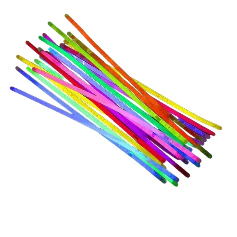 Colorful Glow Sticks, Silver Light Sticks, Bucket-Packed Concert Cheering Glow Sticks, Children's Festival Light-Up Toys, Super Bright